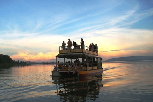 Sunset Cruise on the Nile River, Jinja, Uganda