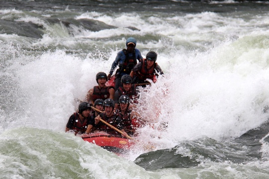White water rafting the Nile